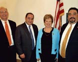 Andy Reinhardt spent a day in Washington, D.C. with WILG President Ed Romano (second from left), WLIC Legislative Chair Bob DeRose (far right) and Congresswoman Mary Jo Kilroy (second from right) on change over day when she was sworn into Congress (2009)